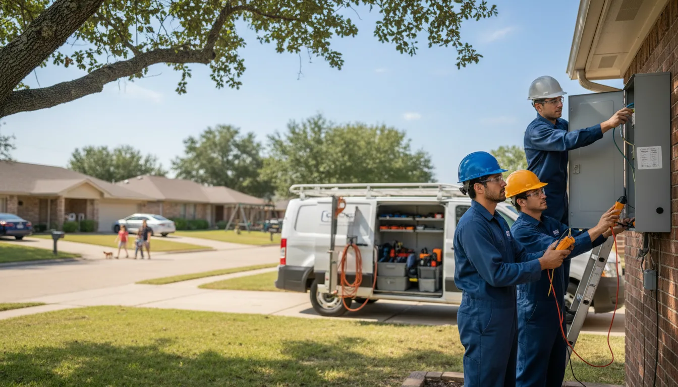 Certified electrician providing emergency electrical services in Reva, SD